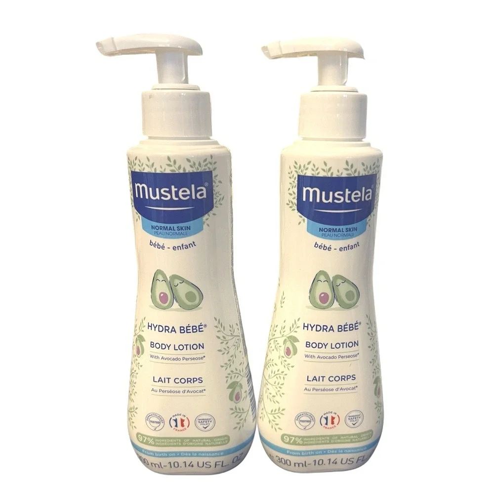 Mustela Hydra Bebe Baby Body Lotion 10.14 US FL - 2 PACK w/ Avocado EXP 6/27 - Picture 1 of 5